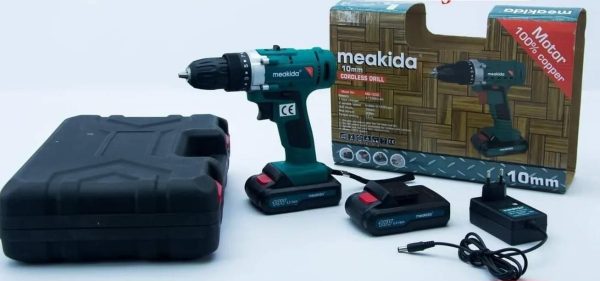 Cordless Drill 18V With 2 Batteries MEAKIDA